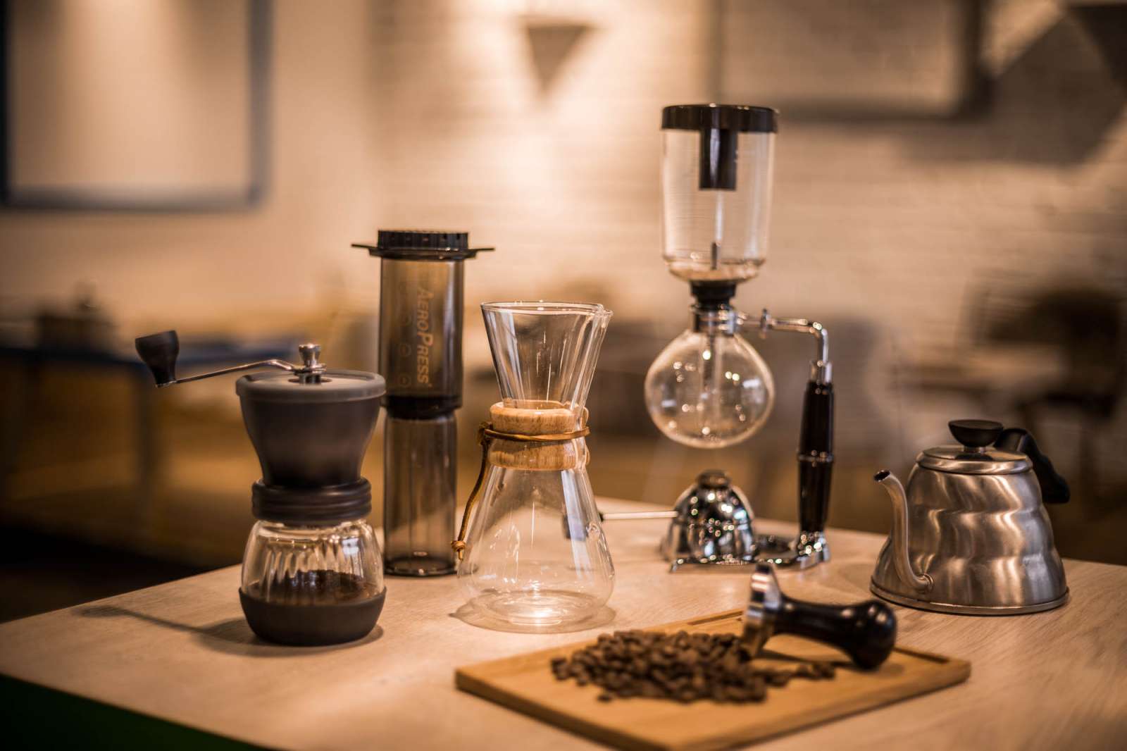 verschiedene arten der kaffeezubereitung