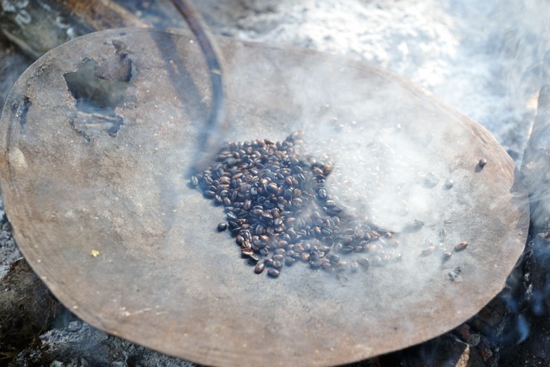 traditionelle äthiopische Röstung