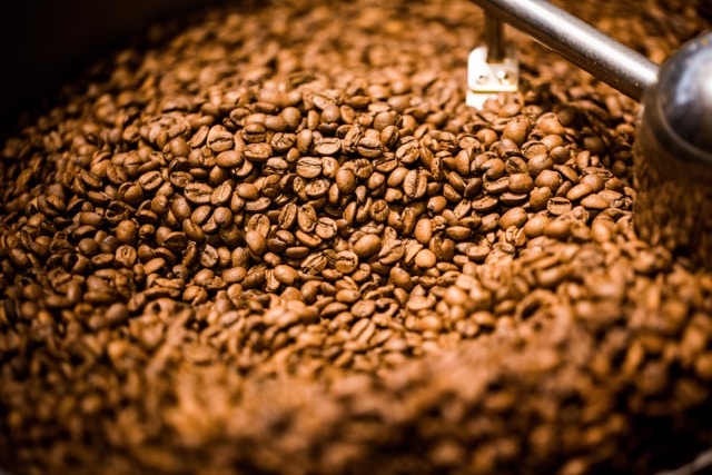 kaffee wird geröstet