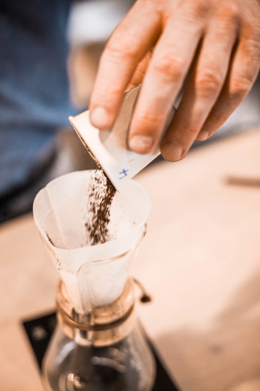 Kaffee einfüllen