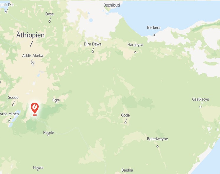 Uraga coffee mill, Äthiopien