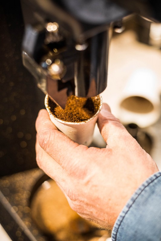 Kaffee frisch mahlen